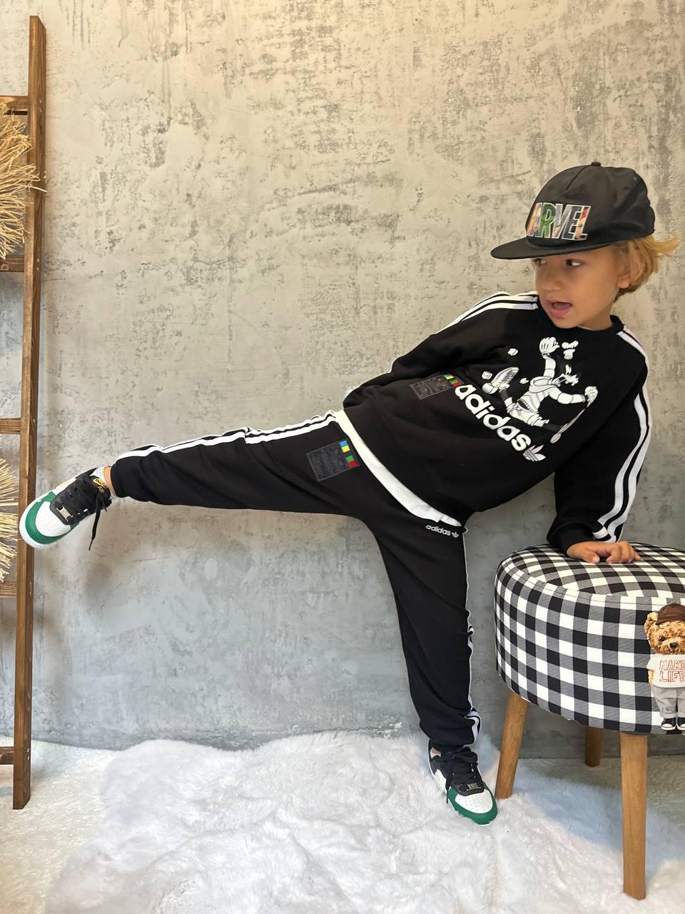 Ads Siyah Baskılı İkili Takım