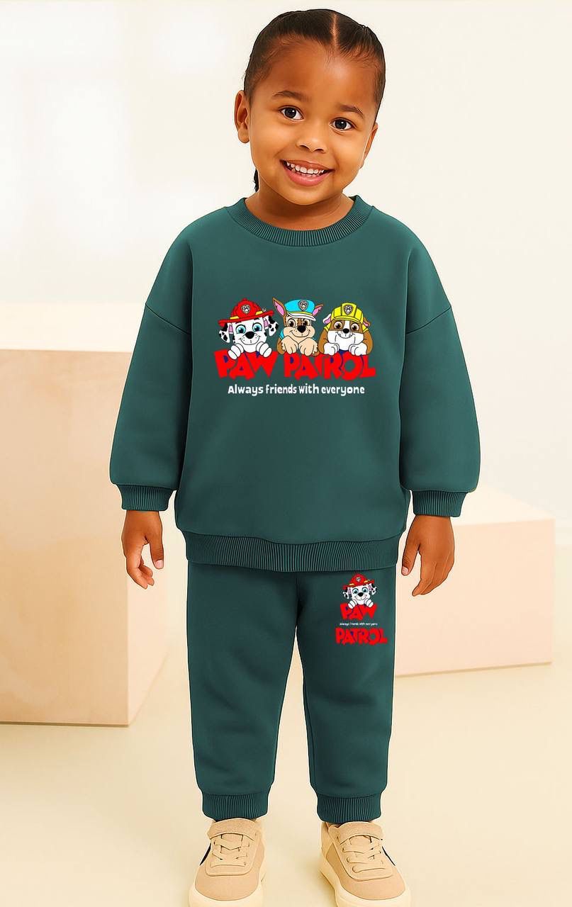 Paw Patrol Baskılı İkili Takım-Yeşil