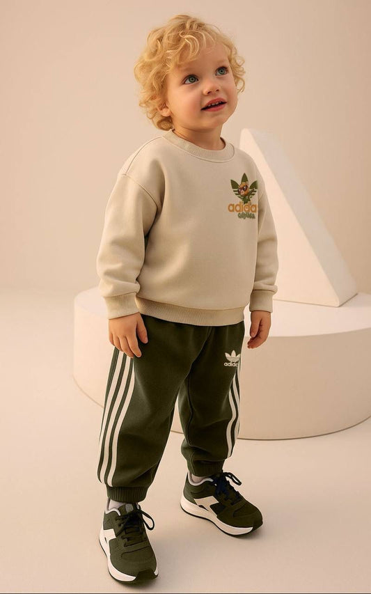 ADS Capybara Baskılı İkili Takım-Yeşil