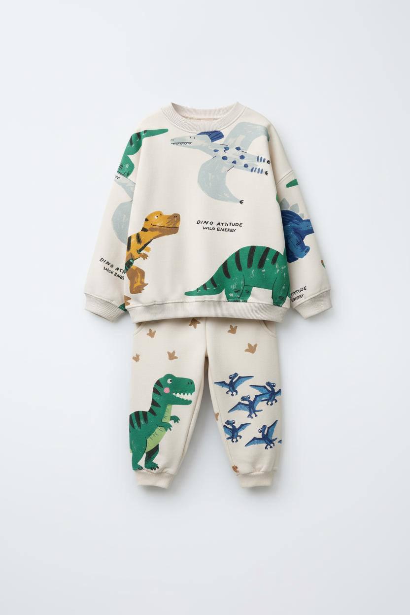 Dinozor Macerası Sweatshirt & Eşofman Altı Takımı