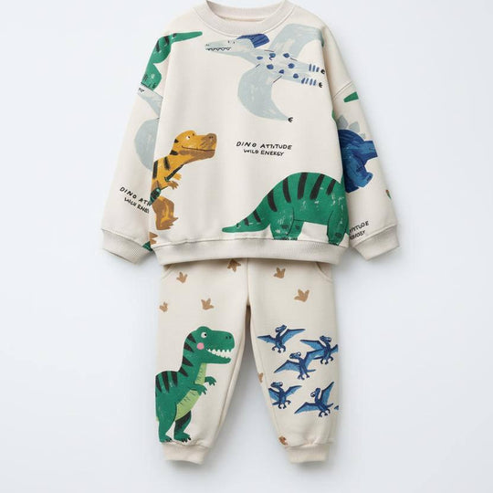 Dinozor Macerası Sweatshirt & Eşofman Altı Takımı