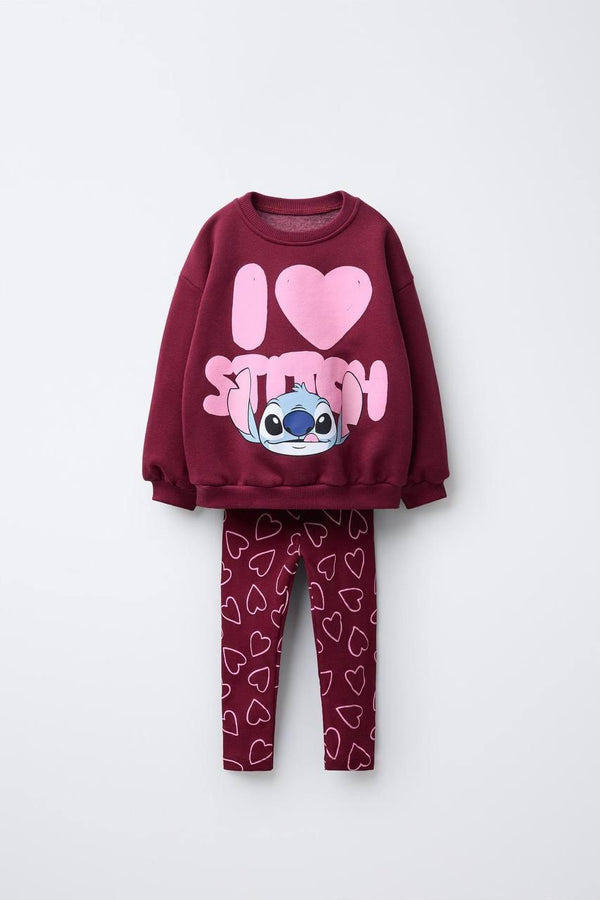 Stitch Baskılı İkili Takım