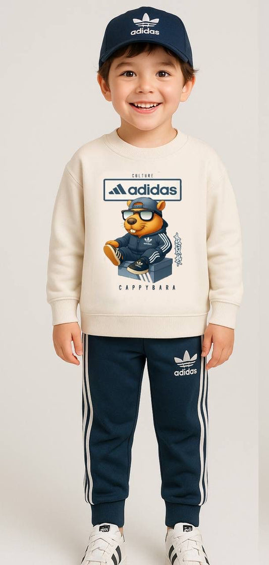 ADS Capybara Baskılı İkili Takım -Lacivert