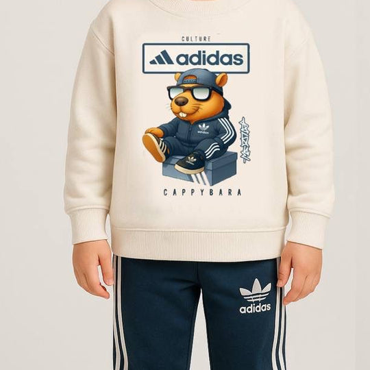 ADS Capybara Baskılı İkili Takım -Lacivert