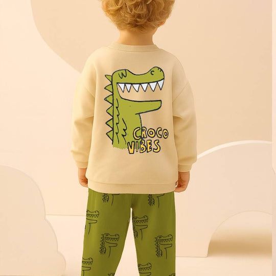 Croco Vibes Pamuklu Eşofman Takımı