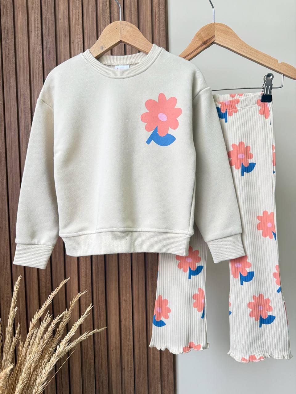 🌸 Floral Heart Pamuklu Takım