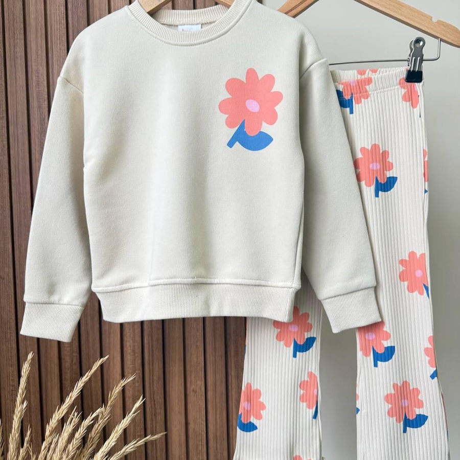 🌸 Floral Heart Pamuklu Takım