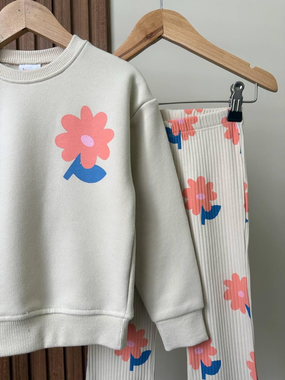 🌸 Floral Heart Pamuklu Takım