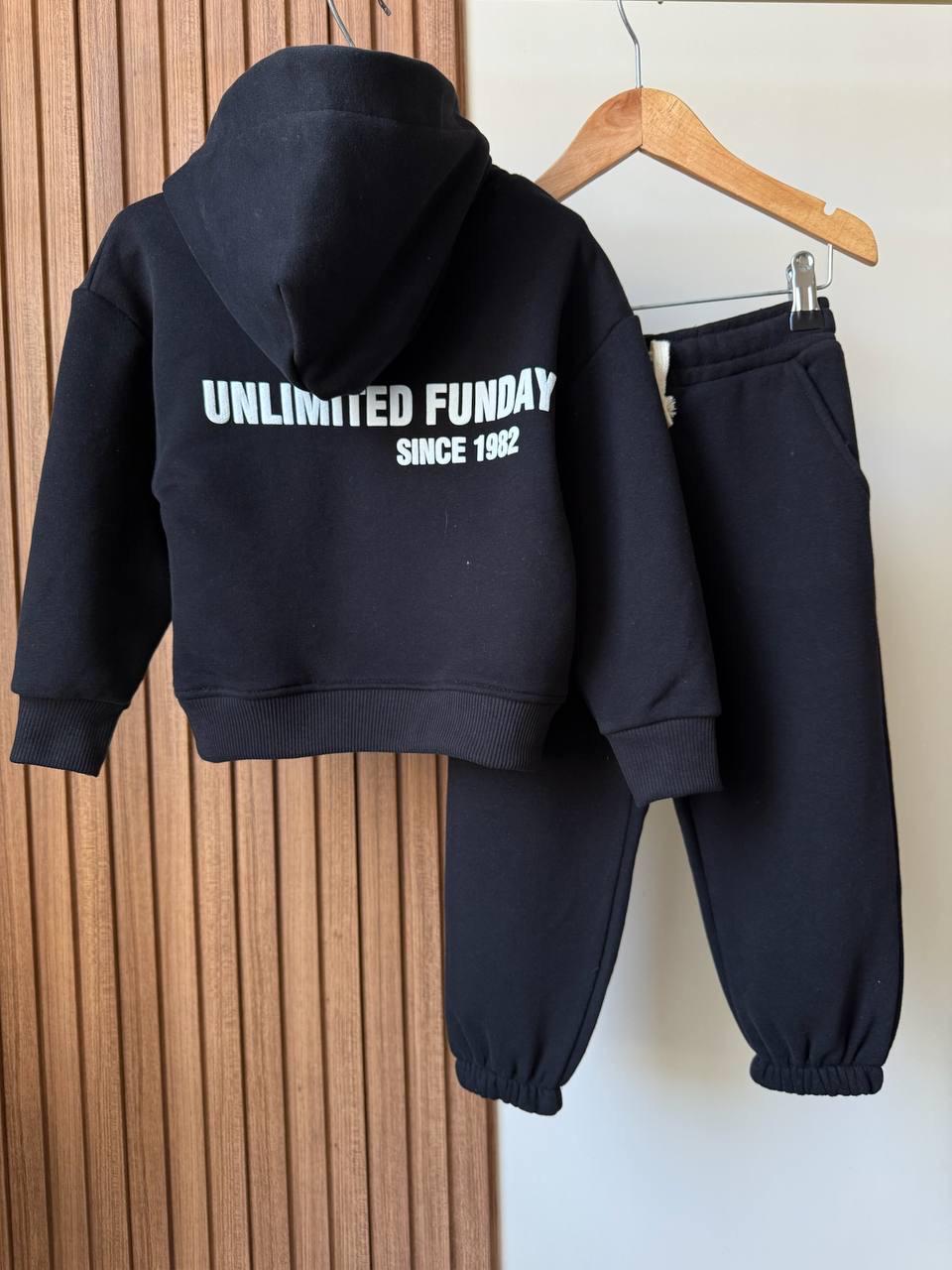 🖤 Unlimited Funday Pamuklu Kapüşonlu Takım