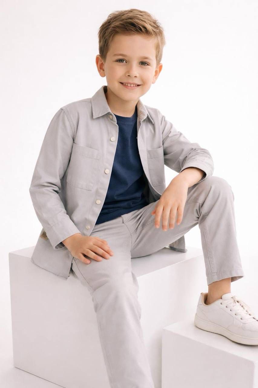 3lü Erkek Çocuk Kanvas Takım