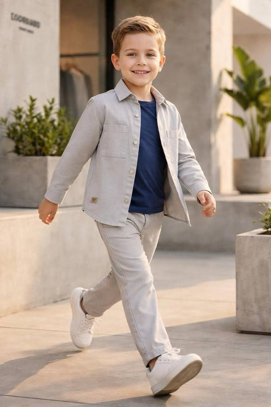 3lü Erkek Çocuk Kanvas Takım