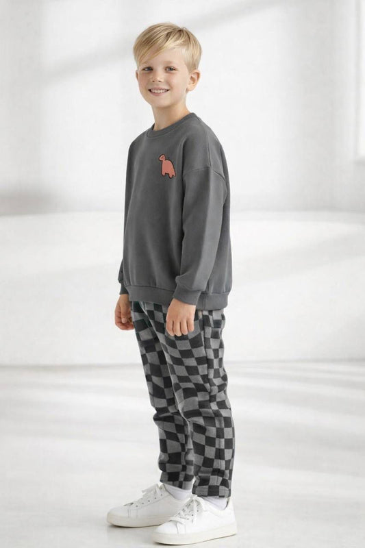 Dinozor Kampı Temalı Eşofman Takımı