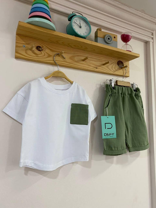 Müslin Yeşil İkili Takımı