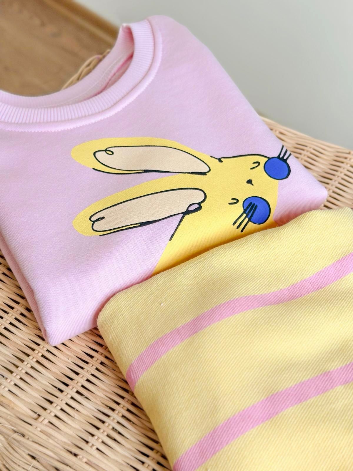 Bunny Baskılı İkili Takım