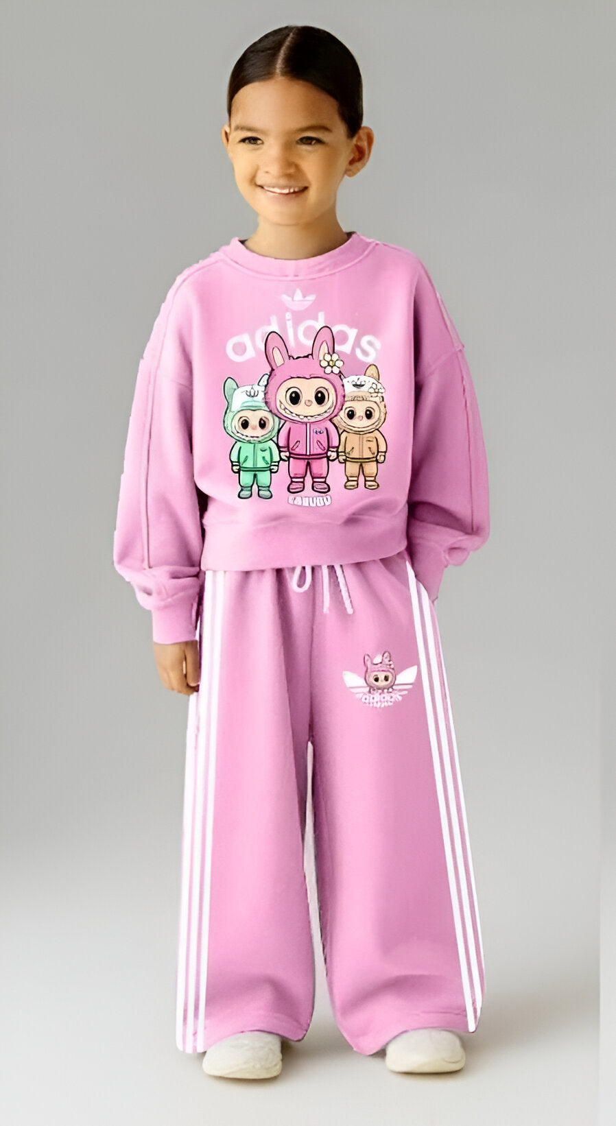 Ads Labubu Baskılı İkili Takım